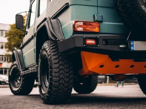 Mercedes G-klasse Frankenstain rear axle protection