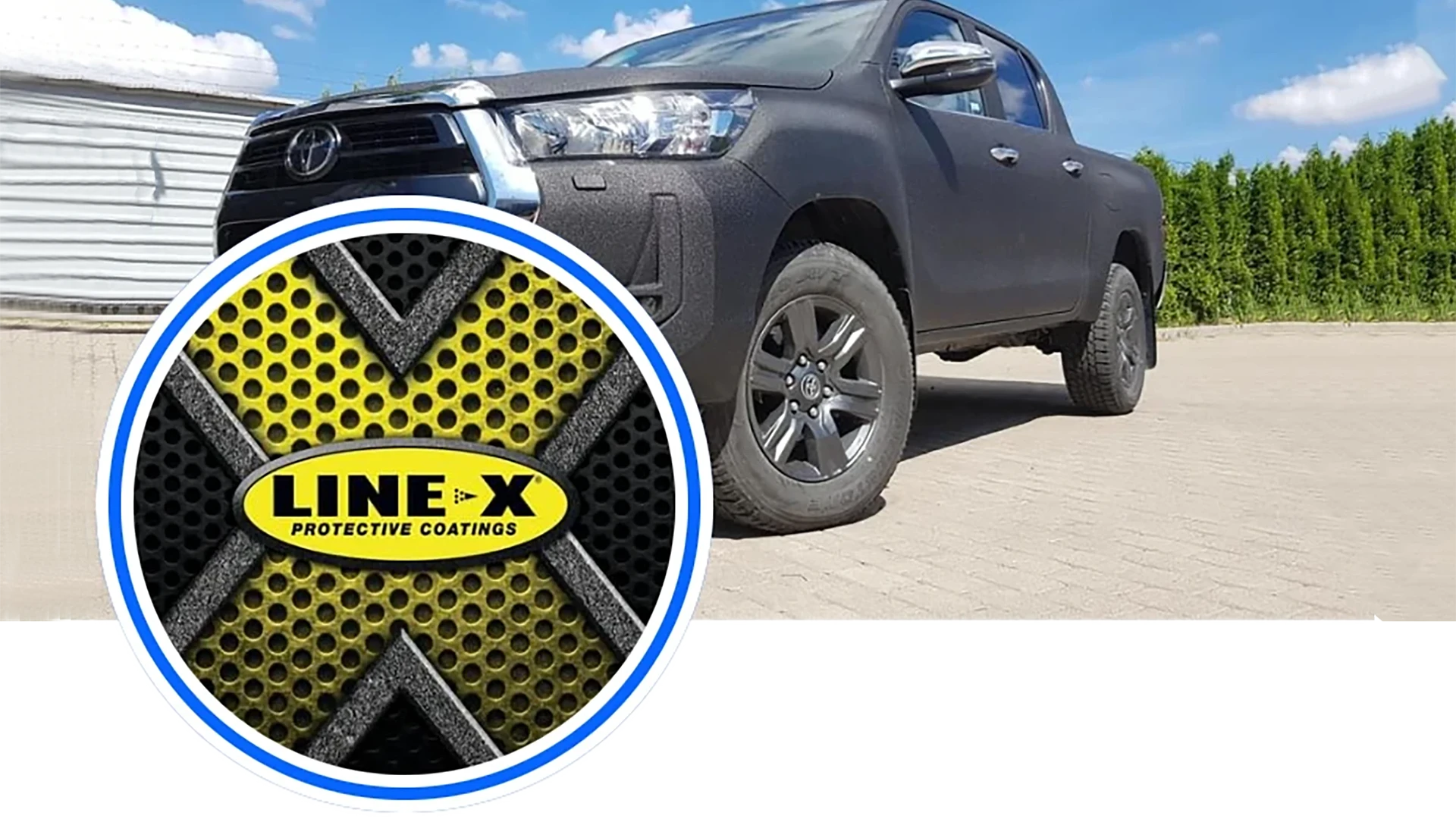 Захист пластикових деталей автомобіля вшд аплікаторів Line-X Baltic