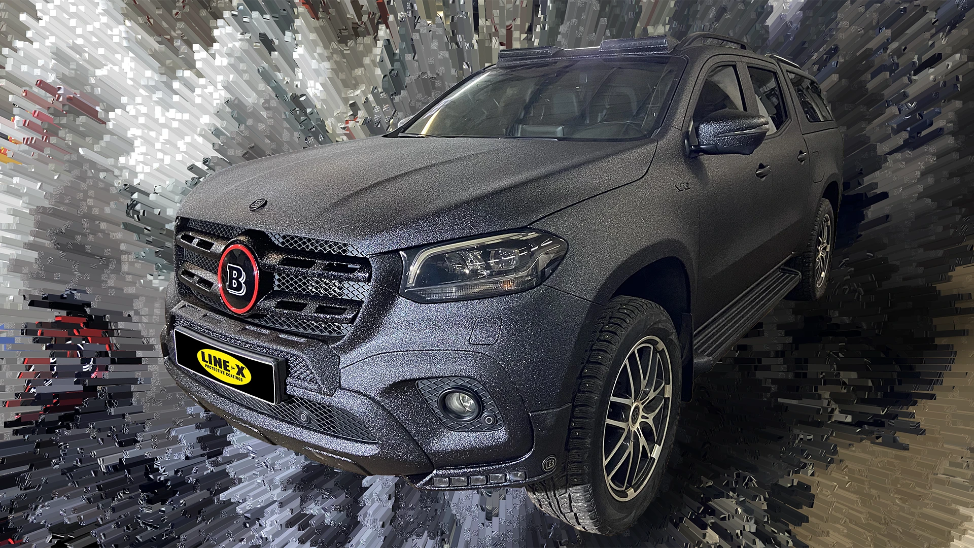 Brabus MB X-class захищений поліуретановим покриттям Line-X