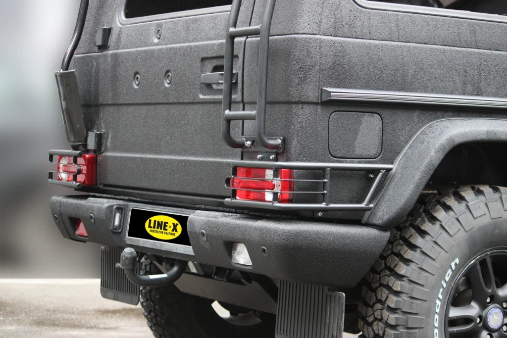 MB G-class Gelendwagen захищений Line-X. Вид ззаду