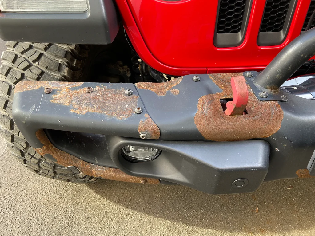 Реставрація силового обвісу Jeep Wrangler. Стан до обробки