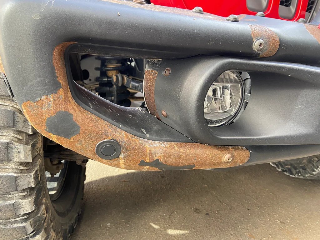 Реставрація силового обвісу Jeep Wrangler. Стан до реставрації та обробки
